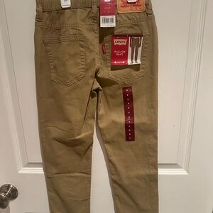 NWT Levi's Boys Tan Pull-On Pants